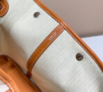 GARDEN PARTY 36CM IN WHITE TOILETS COTTON CANVAS AND BROWN - Image 7