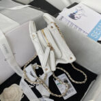 CC MINI 15 BOX BAG IN WHITE CALFSKIN GOLD HARDWARE - Image 10