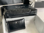 CC LARGE 42 HANDBAG IN BLACK SHINY CALFSKIN SILVER HARDWARE - Image 10