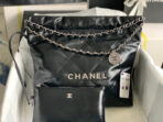CC MEDIUM 37 HANDBAG IN BLACK SHINY CALFSKIN SILVER HARDWARE - Image 3