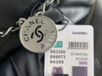 CC MEDIUM 37 HANDBAG IN BLACK SHINY CALFSKIN SILVER HARDWARE - Image 10