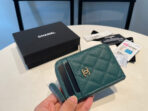CC ZIPPED COIN PURSE 11 OCEAN GRAINED CALFSKIN - Image 3