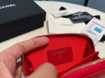 CC ZIPPED COIN PURSE 11 RED GRAINED CALFSKIN - Image 5