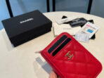 CC ZIPPED COIN PURSE 11 RED GRAINED CALFSKIN - Image 4