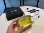CC ZIPPED COIN PURSE 11 YELLOW GRAINED CALFSKIN - Image 9