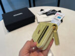 CC ZIPPED COIN PURSE 11 YELLOW GRAINED CALFSKIN - Image 7