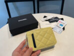 CC ZIPPED COIN PURSE 11 YELLOW GRAINED CALFSKIN - Image 6