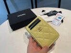 CC ZIPPED COIN PURSE 11 YELLOW GRAINED CALFSKIN - Image 4