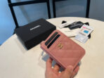 CC ZIPPED COIN PURSE 11 PEACH GRAINED CALFSKIN - Image 3