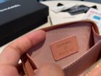 CC ZIPPED COIN PURSE 11 PEACH GRAINED CALFSKIN - Image 5