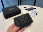 CC ZIPPED COIN PURSE 11 BLACK GRAINED CALFSKIN - Image 6