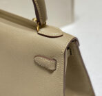 KELLY MINI 20 BAG IN TAN BROWN  WITH GOLD HARDWARE - Image 5