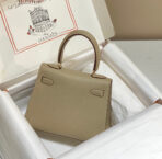 KELLY MINI 20 BAG IN TAN BROWN  WITH GOLD HARDWARE - Image 3