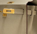KELLY MINI 20 BAG IN TAN BROWN  WITH GOLD HARDWARE - Image 4