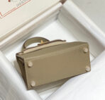 KELLY MINI 20 BAG IN TAN BROWN  WITH GOLD HARDWARE - Image 7