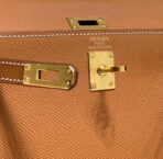 KELLY MINI 20 BAG IN BRONZE BROWN  WITH GOLD HARDWARE - Image 8