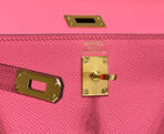 KELLY MINI 20 BAG IN WATERMELON PINK  WITH GOLD HARDWARE - Image 5
