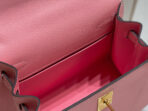 KELLY MINI 20 BAG IN ROUGE PINK  WITH GOLD HARDWARE - Image 5