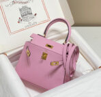KELLY MINI 20 BAG IN BABY PINK  WITH GOLD HARDWARE - Image 2