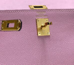 KELLY MINI 20 BAG IN BABY PINK  WITH GOLD HARDWARE - Image 5
