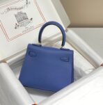 KELLY MINI 20 BAG IN AZURE BLUE  WITH GOLD HARDWARE - Image 3