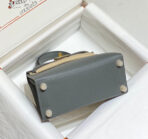 KELLY MINI 20 BAG IN SHARK GRAY  WITH GOLD HARDWARE - Image 9
