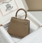 KELLY MINI 20 BAG IN MEDIUM BROWN  WITH GOLD HARDWARE - Image 3
