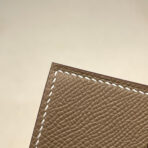 HM MINI BEARN WALLET 10.5 ETOUPE  GOLD HARDWARE - Image 7