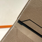 HM MINI BEARN WALLET 10.5 ETOUPE  GOLD HARDWARE - Image 8