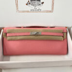 KELLY CUT 31 IN SALMON PINK  WITH SILVER HARDWARE
