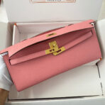 KELLY CUT 31 IN SALMON PINK  WITH GOLD HARDWARE - Image 3