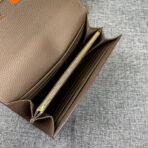 HM CLUTCH CONSTANCE 22 ASH BROWN  GOLD HARDWARE - Image 4