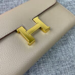 HM CLUTCH CONSTANCE 22 KHAKI  GOLD HARDWARE - Image 2