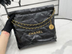 CC MEDIUM 37 HANDBAG IN BLACK CALFSKIN GOLD HARDWARE - Image 3