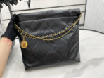 CC MEDIUM 37 HANDBAG IN BLACK CALFSKIN GOLD HARDWARE - Image 4