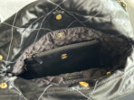 CC MEDIUM 37 HANDBAG IN BLACK SHINY CALFSKIN GOLD HARDWARE - Image 6
