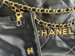 CC MEDIUM 37 HANDBAG IN BLACK SHINY CALFSKIN GOLD HARDWARE - Image 9