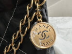 CC MEDIUM 37 HANDBAG IN BLACK SHINY CALFSKIN GOLD HARDWARE - Image 8