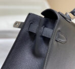 KELLY 28CM IN NOIR   SILVER HARDWARE - Image 9