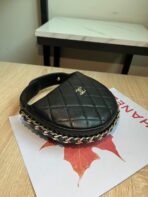 MINI HOBO BAG 16 IN BLACK LAMBSKIN - Image 7