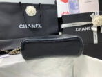 HOBO BAG 25 WITH STRAP IN BLACK CALFSKIN GOLD AND SILVER HARDWARE - Image 7