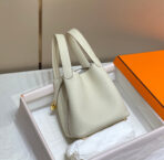 HERM Picotin lock 18 ivory  GHW - Image 2