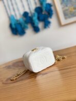 CC MINI 10 VANITY IN WHITE CALFSKIN GOLD HARDWARE - Image 8