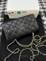 CC KELLY 18 BAG IN BLACK CALFSKIN WITH GOLD HARDWARE - Image 4