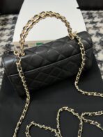 CC KELLY 18 BAG IN BLACK CALFSKIN WITH GOLD HARDWARE - Image 7