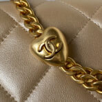Flap Bag 24cm Gold Lambskin Gold Hardware - Image 10