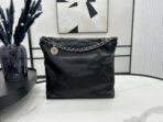 CC LARGE 42 HANDBAG IN BLACK CALFSKIN SILVER HARDWARE - Image 4