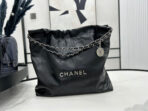 CC LARGE 42 HANDBAG IN BLACK CALFSKIN SILVER HARDWARE - Image 3