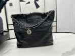 CC MEDIUM 37 HANDBAG IN BLACK CALFSKIN SILVER HARDWARE - Image 4