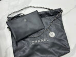 CC MEDIUM 37 HANDBAG IN BLACK CALFSKIN SILVER HARDWARE - Image 5